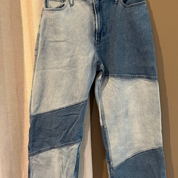 Retro Look, Ultra High Rise Dad-Jeans from Hollister, Patchwork, Size 7R - Picture 2 of 6
